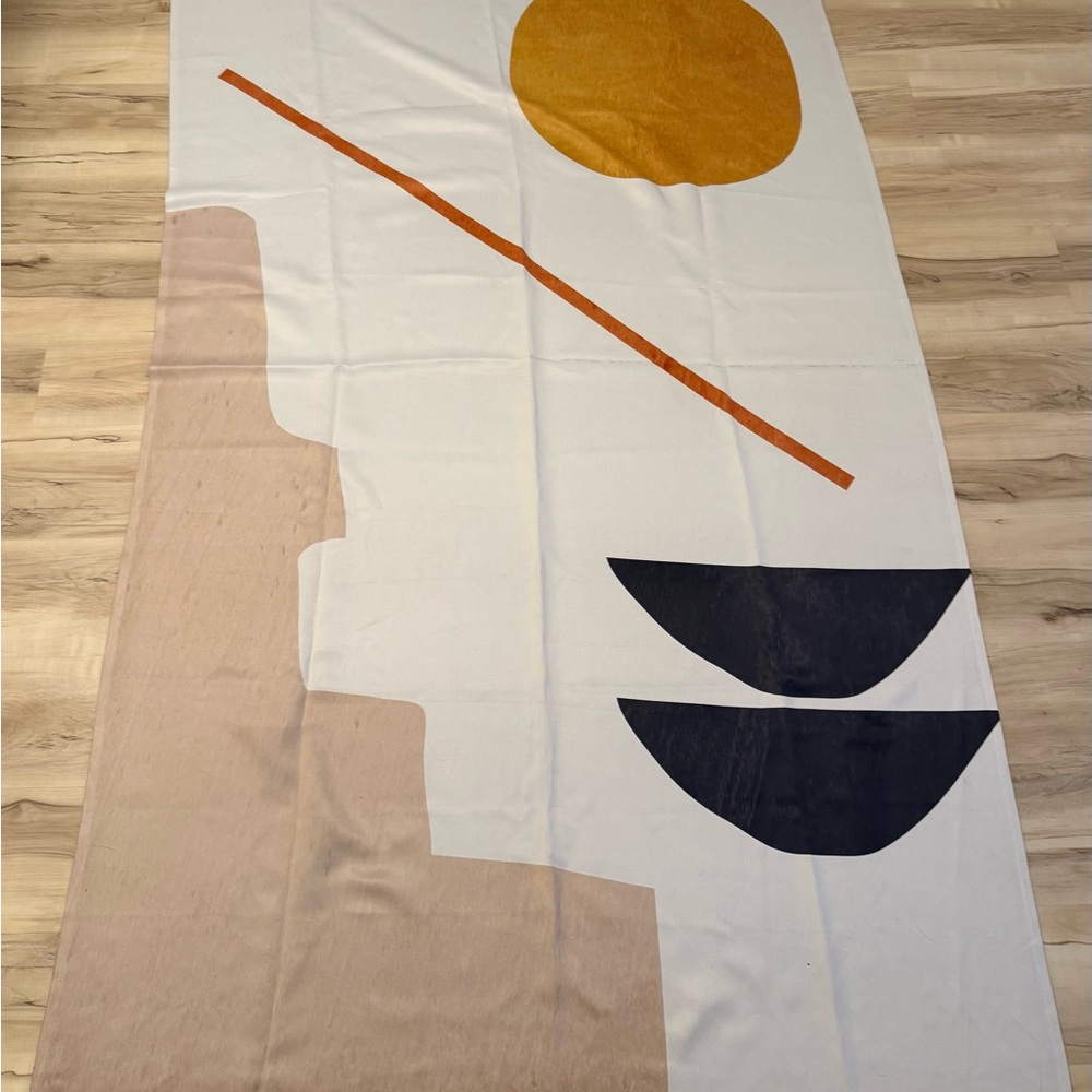 Blackout Curtain Panel - Abstract Geometric Pattern